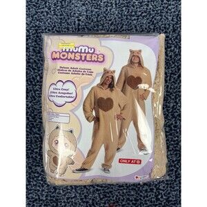 Adult Disquise MUMU MONSTERS Hooded Jumpsuit Halloween Costume One Size NIP